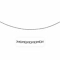 14k White Gold Pendant Chain with Textured Links (2.90 mm)