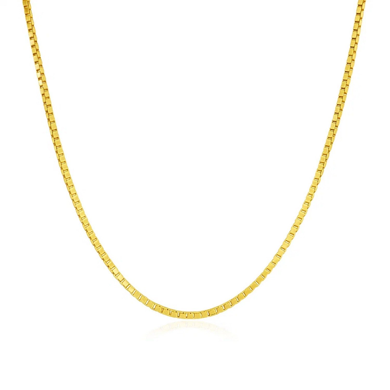 14k Yellow Gold Classic Box Chain (1.1 mm)