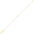 14K Yellow Gold Mini Initial K Bracelet