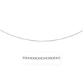 14k White Gold Pendant Chain with Textured Links (2.30 mm)