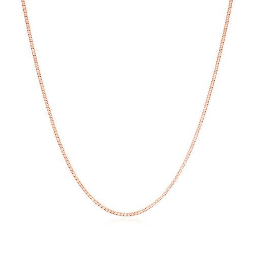 14k Rose Gold Classic Box Chain (0.73 mm)