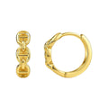 14k Yellow Gold Oval Mariner Huggies