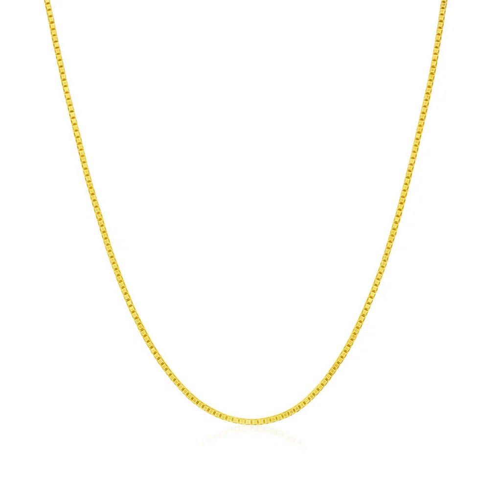 14k Yellow Gold Classic Box Chain (0.68 mm)