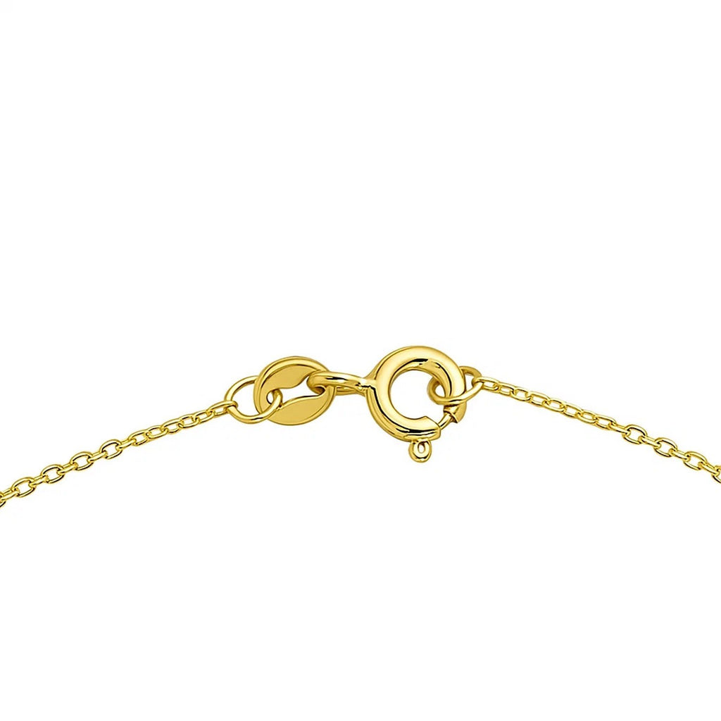 14K Yellow Gold Emerald Cut Citrine Necklace