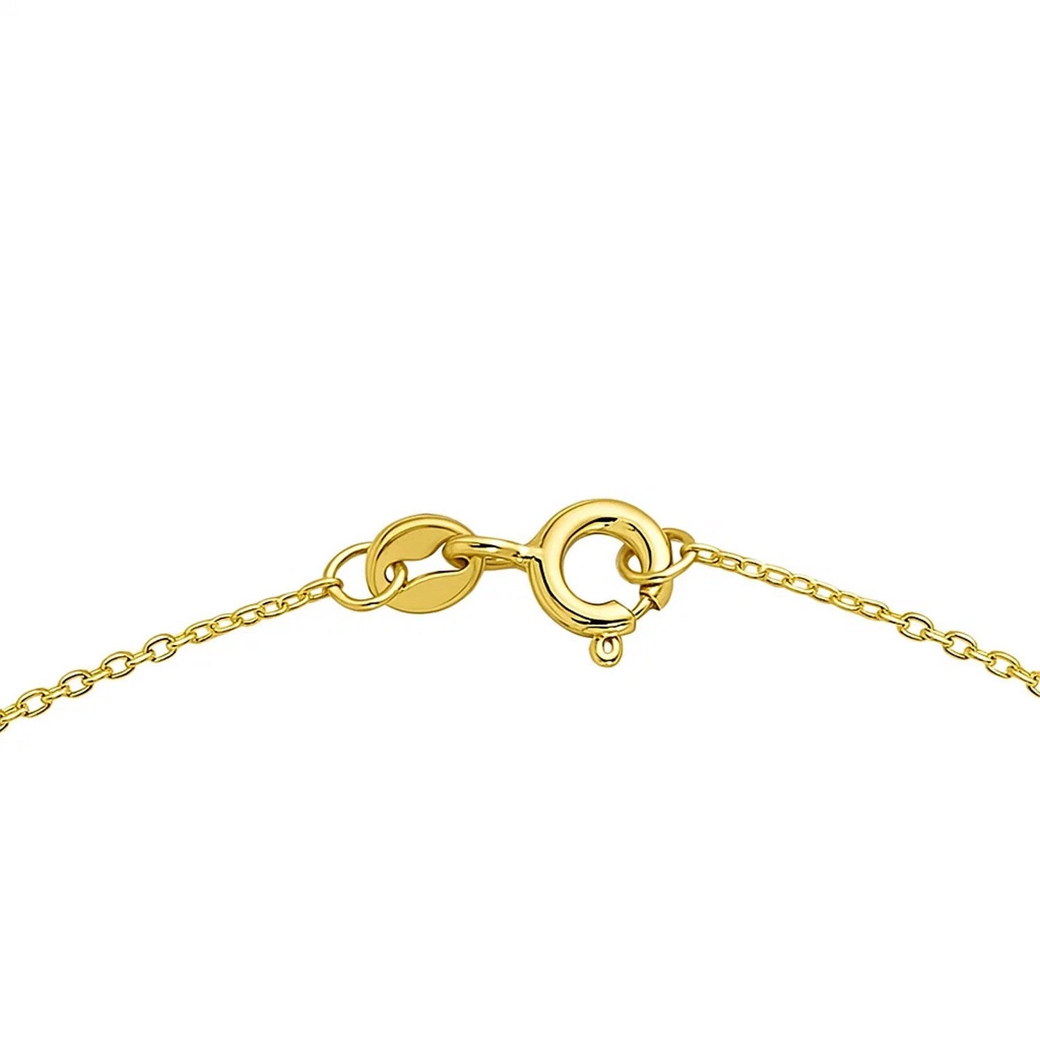 14K Yellow Gold Emerald Cut Citrine Necklace