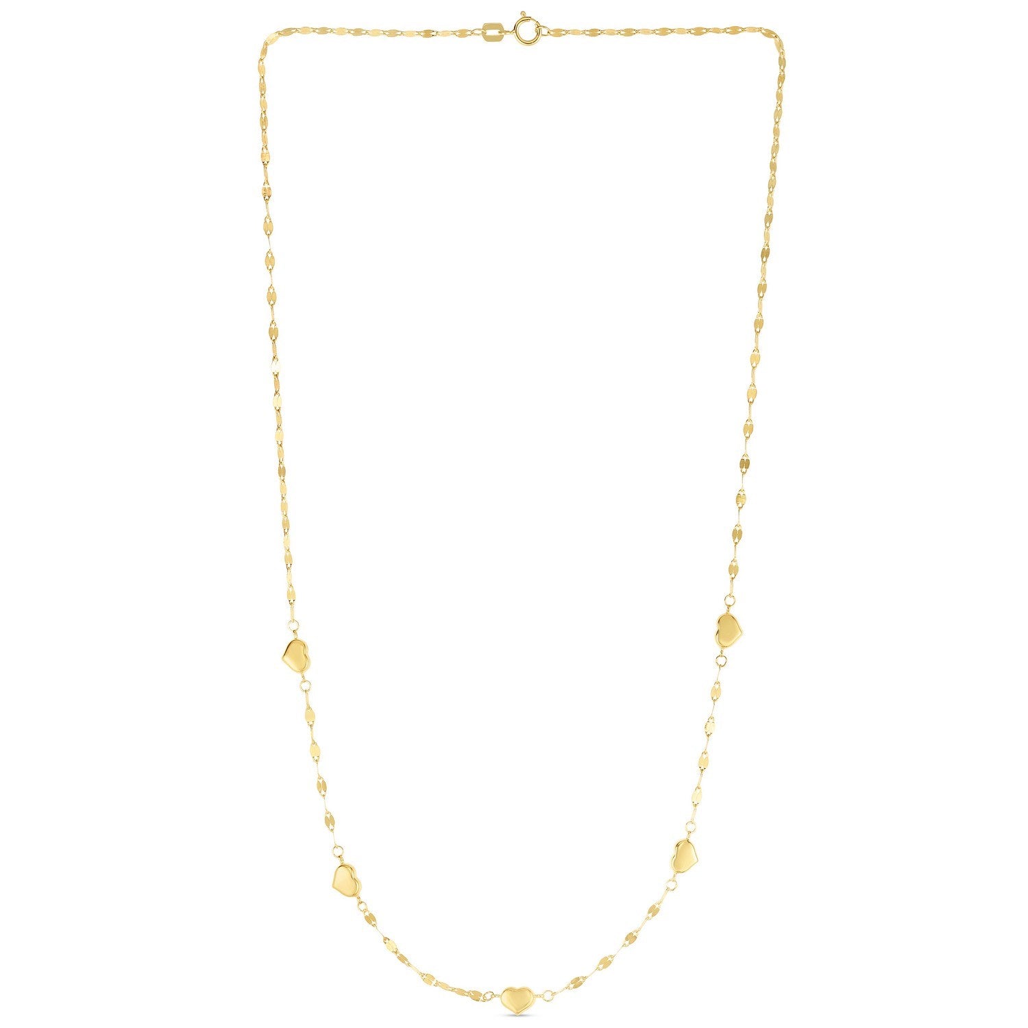 14K Yellow Gold Heart Necklace