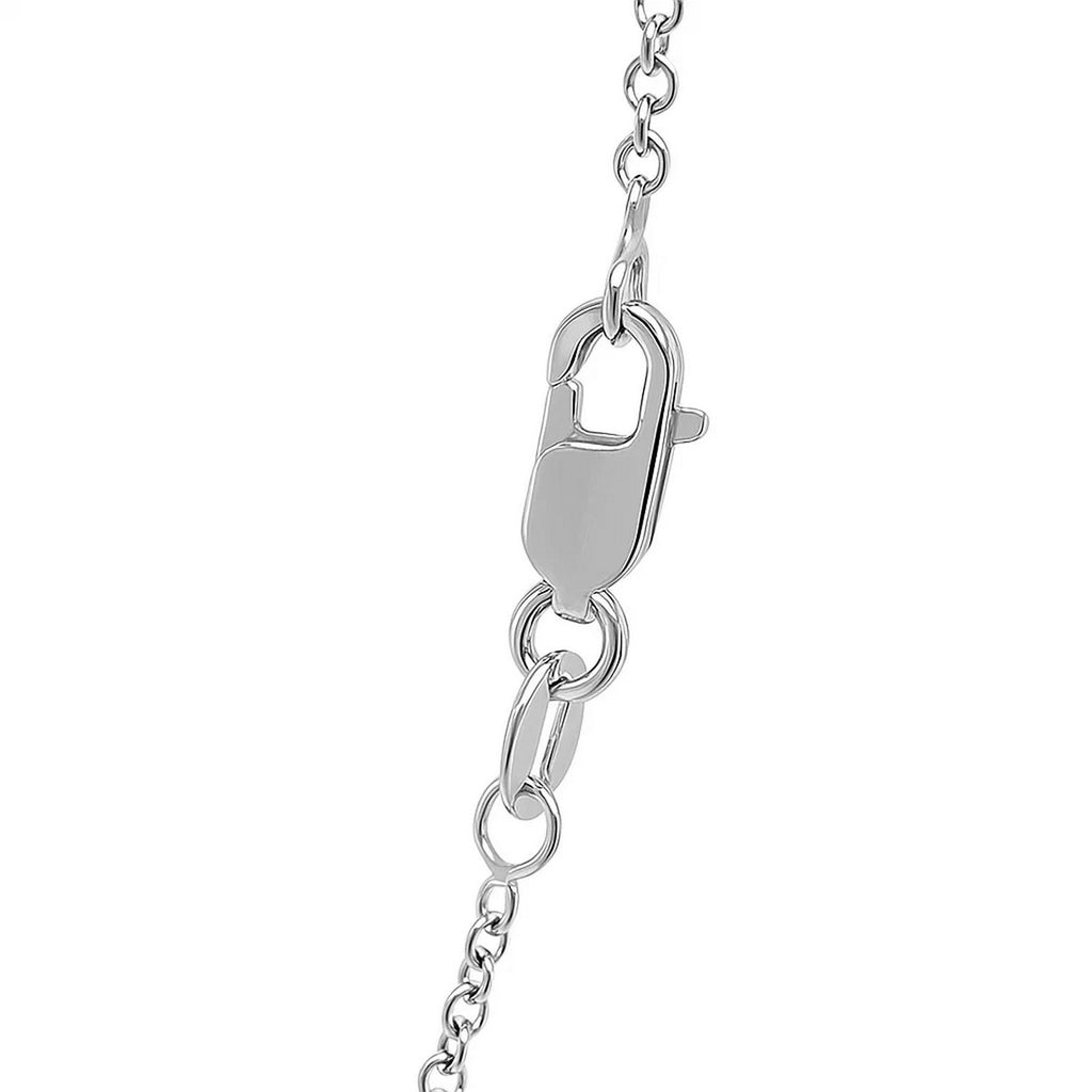 14k White Gold Round Cable Link Chain (1.9 mm)