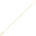14K Yellow Gold Mini Initial L Bracelet