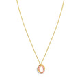 14K Tri Color Gold Trinity Chain Necklace
