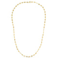 14k Yellow Gold Necklace with Polished Circles