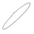 14K White Gold Diamond Cut Sparkle Spring Bracelet (1.70 mm)