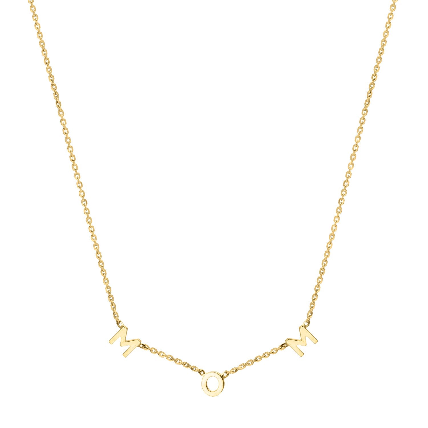 10K Yellow Gold Polished Mom Necklace