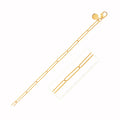14k Yellow Gold Wire Paperclip Bracelet  (2.70 mm)