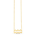 14K Yellow Gold Aquarius Necklace