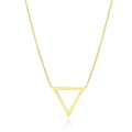 14k Yellow Gold Delta Symbol Chain Necklace
