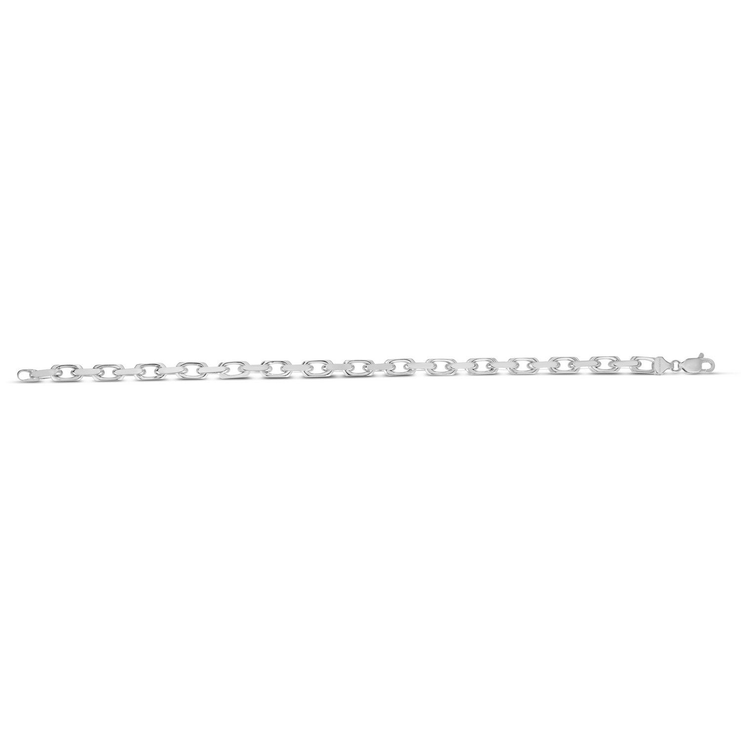 Sterling Silver Rhodium Plated French Cable Chain (5.60 mm)