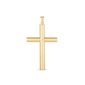 14k Yellow Gold High Polish Classic Cross Pendant