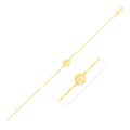 14K Yellow Gold Tree of Life Bracelet (1.20 mm)