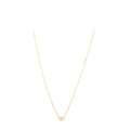 14k Yellow Gold Pearl Evil Eye Necklace
