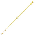14k Yellow Gold Star of David Bracelet