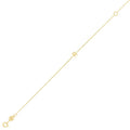 14K Yellow Gold Mini Initial R Bracelet