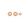 Classic Round Stud Earrings in 14k Rose Gold (7.00 mm)
