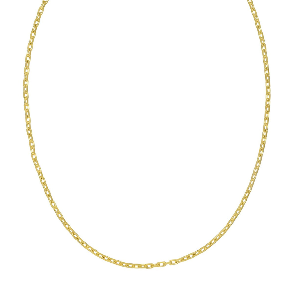 Sterling Silver Gold Plated French Cable Chain (3.40 mm)