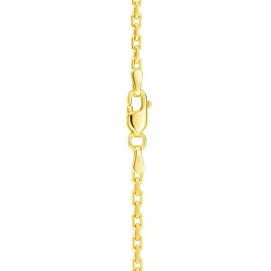 Sterling Silver Gold Plated French Cable Chain (3.40 mm)