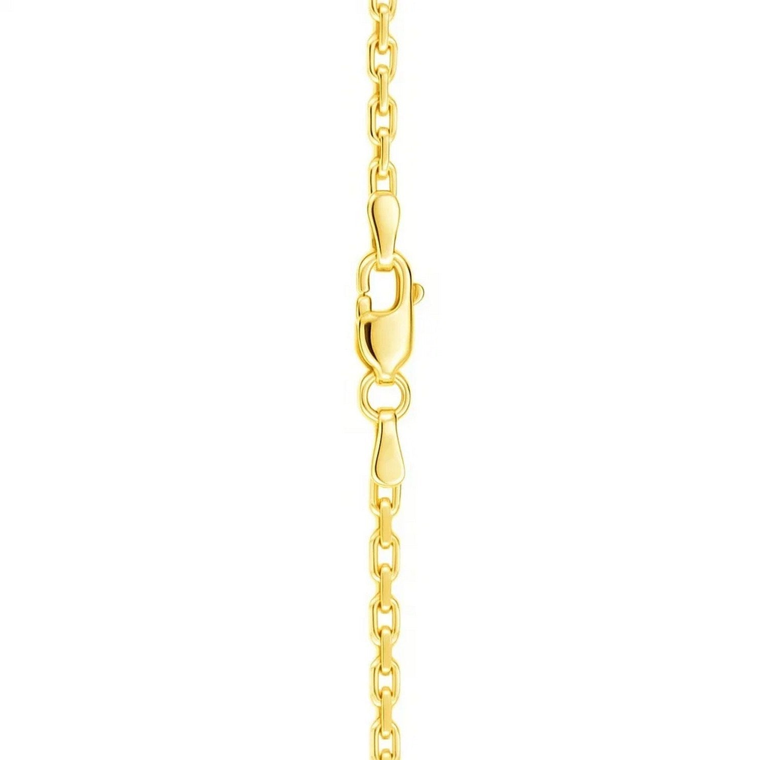 Sterling Silver Gold Plated French Cable Chain (3.40 mm)