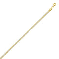 Sterling Silver with Gold Plated Ice Barrel Chain (4.00 mm)