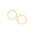 10k Yellow Gold Polished Hoop Earrings (2x40 mm)