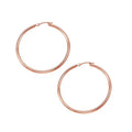 Classic Hoop Earrings in 14K Rose Gold (2x40 mm)
