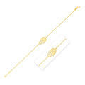 14k Yellow Gold Hamsa Bracelet