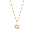 Star of David Necklace in 14K Yellow Gold