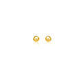 10k Yellow Gold Ball Style Stud Earrings (4mm)