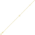 14K Yellow Gold Mini Initial D Bracelet