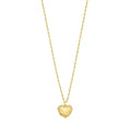 Sterling Silver Gold Plated Heart Locket Necklace