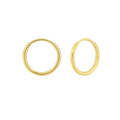 10K Yellow Gold Mini Endless Hoop Earrings