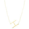 14K Yellow Gold Yours Truly Large Initial H Necklace
