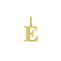 14K Yellow Gold Initial E Charm Pendant