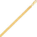 Sterling Silver Yellow Gold Plated Imperial Herringbone Chain (4.20 mm)