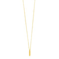 14K Yellow Gold Helium Initial I Pendant